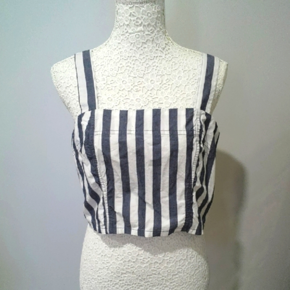 Kensie Monochrome Striped Tank Top Size M, New With Tag